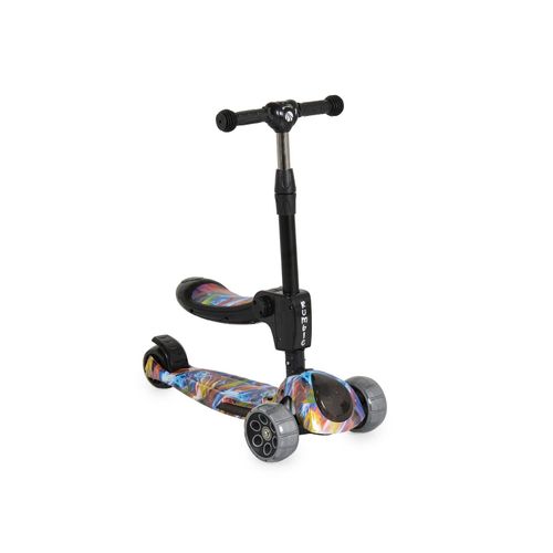 3800146229665 - Byox Kinderroller Rumble Sitz Musik Lichter höhenverstellbar PU-Leuchträder bunt