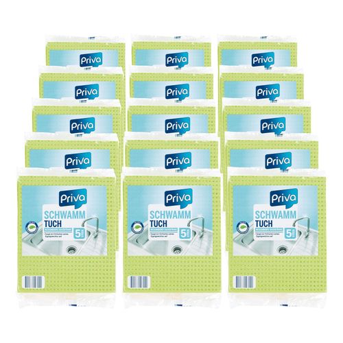4311536127168 - Priva Schwammtuch 5 Stück 15er Pack