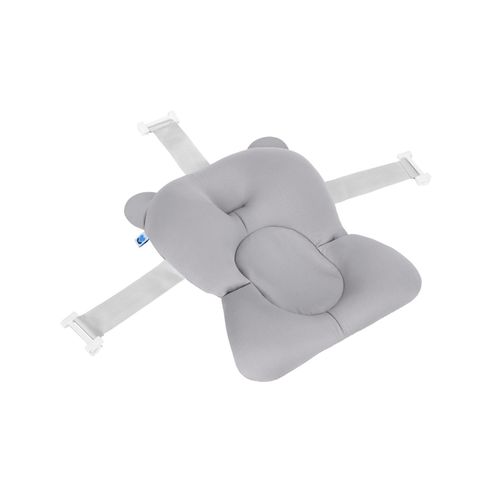 3800171212823 - Kikka boo Badekissen Bär Badehilfe Wannenauflage Baby-Badewannenkissen Clips grau hellgrau 3800171212823 - Kikka boo Badekissen Bär Badehilfe Wannenauflage Baby-Badewannenkissen Clips grau hellgrau