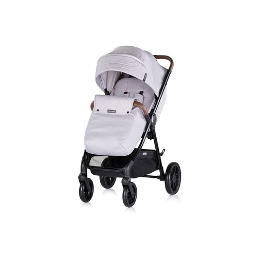 3800933000392 - Kombikinderwagen Ultera 2 in 1 Babyschale Fußabdeckung klappbar Korb hellgrau