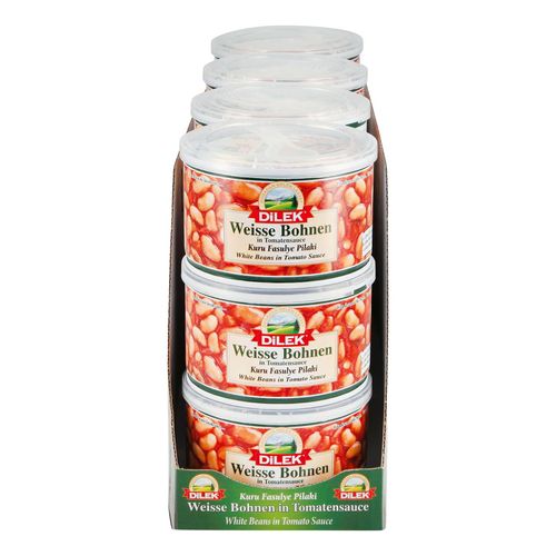 4036577100023 - Dilek Weisse Bohnen in Tomatensauce 400 g 12er Pack