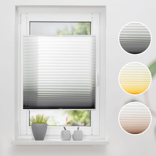 4260459066958 - K-HOME Plissee »Farbverlauf« Lichtschutz ohne Bohren verspannt