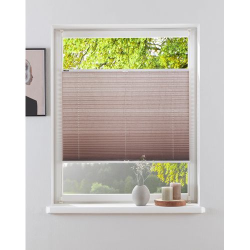 6952540675085 - my home Plissee »DAHRA - in Crush-Optik« Lichtschutz ohne Bohren verspannt Fixmass Klemmträger