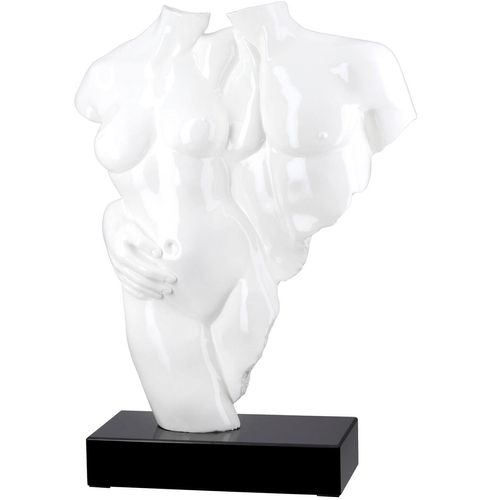 4063387595992 - Dekoobjekt CASABLANCA BY GILDE Skulptur Paar Coppia weiß H 49 cm weiß B35cm H49cm T12cm Kunstharz Marmor Dekofiguren