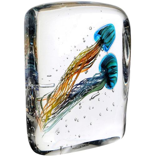 4001250277408 - Dekoobjekt CASABLANCA BY GILDE Briefbeschwerer Qualle Funny Medusa 2 blau klar orange H 22 cm blau klar orange B16cm H22cm T7cm Glas Dekofiguren 4001250277408 - Dekoobjekt CASABLANCA BY GILDE Briefbeschwerer Qualle Funny Medusa 2 blau klar orange H 22 cm blau klar orange B16cm H22cm T7cm Glas Dekofiguren