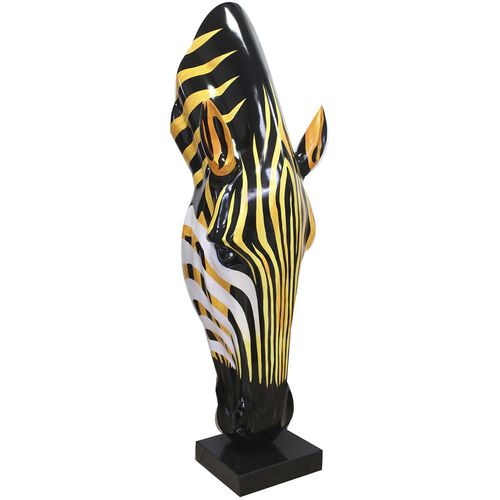 4063387600955 - Tierfigur GILDE Skulptur Zebra Zebrakopf orange schwarz weiß H 50 cm orange schwarz weiß B19cm H50cm T17cm Kunstharz Marmor Dekofiguren 4063387600955 - Tierfigur GILDE Skulptur Zebra Zebrakopf orange schwarz weiß H 50 cm orange schwarz weiß B19cm H50cm T17cm Kunstharz Marmor Dekofiguren