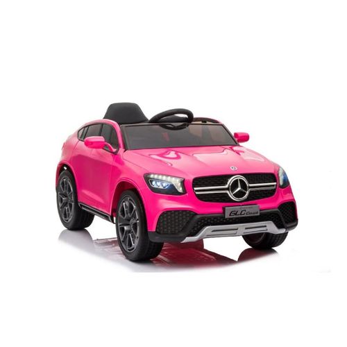4260259871554 - ES-Toys Kinder Elektroauto Mercedes GLC pink Kunstledersitz EVA-Reifen