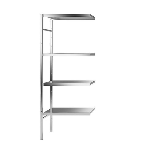 4021177002235 - Edelstahl-Steckregal 4 glatte Fachböden Fachbodenbreite x Tiefe 640 x 440 mm Eck-Anbauregal kaiserkraft 4021177002235 - Edelstahl-Steckregal 4 glatte Fachböden Fachbodenbreite x Tiefe 640 x 440 mm Eck-Anbauregal kaiserkraft