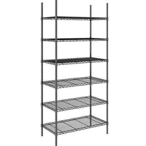 4061753091420 - Stahldraht-Gitterregal schwarz Fachlast 100 kg BxT 910 x 610 mm Grundregal Höhe 2180 mm 6 Fachböden kaiserkraft 4061753091420 - Stahldraht-Gitterregal schwarz Fachlast 100 kg BxT 910 x 610 mm Grundregal Höhe 2180 mm 6 Fachböden kaiserkraft