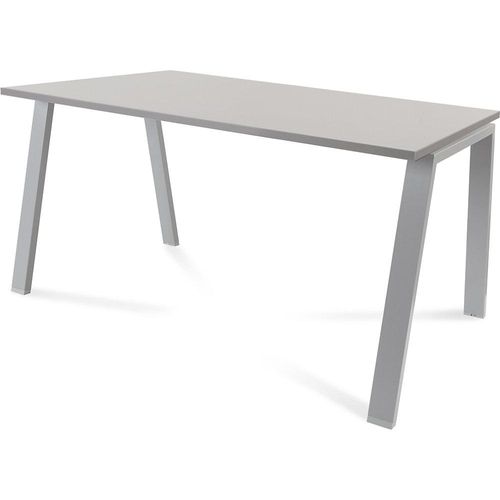 8427951003874 - Schreibtisch BLANCA Höhe 740 mm Gestell A-Form BxT 1400 x 800 mm grau grau kaiserkraft 8427951003874 - Schreibtisch BLANCA Höhe 740 mm Gestell A-Form BxT 1400 x 800 mm grau grau kaiserkraft