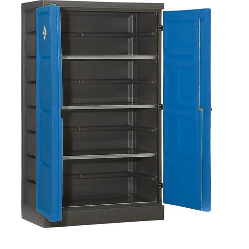 4061753007711 - eurokraft pro Umweltschrank aus PE 2-türig Fachböden Edelstahl 4061753007711 - eurokraft pro Umweltschrank aus PE 2-türig Fachböden Edelstahl