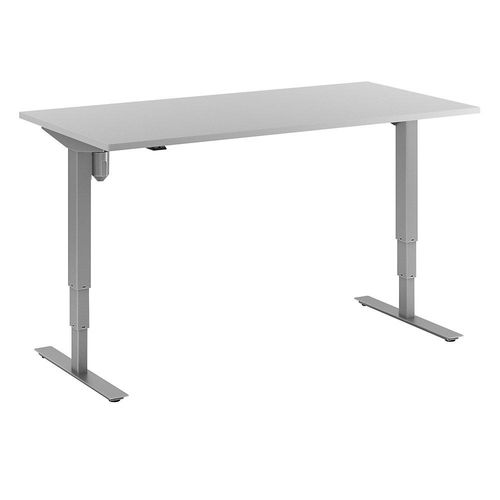 4061753258823 - Schreibtisch Atlanta elektrisch höhenverstellbar gerade BxT 1600 x 800 mm lichtgrau silber kaiserkraft