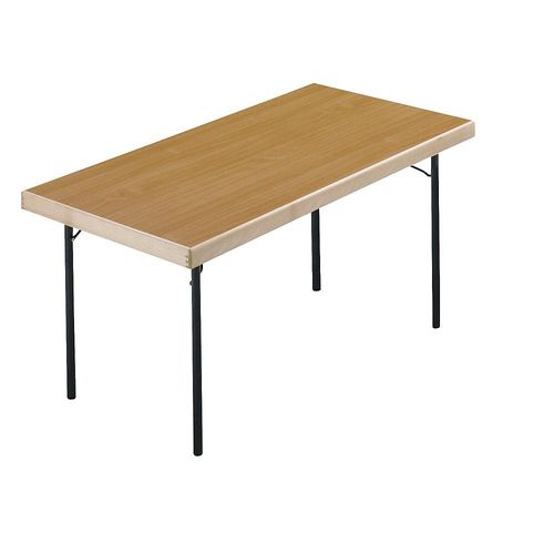 4250709201154 - Klapptisch 4-Fuß-Gestell 1500 x 800 mm Gestell anthrazit Platte Buche-Dekor kaiserkraft