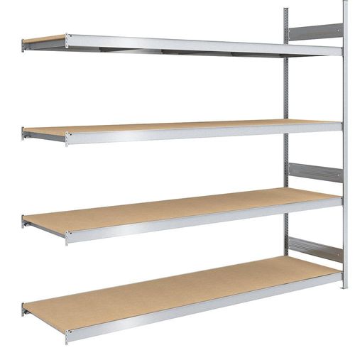 4250623703130 - Großfach-Steckregal mit Spanplatten Höhe 2500 mm Breite 2500 (2 x 1250) mm Feldlast 1750 kg Tiefe 800 mm Anbauregal hofe