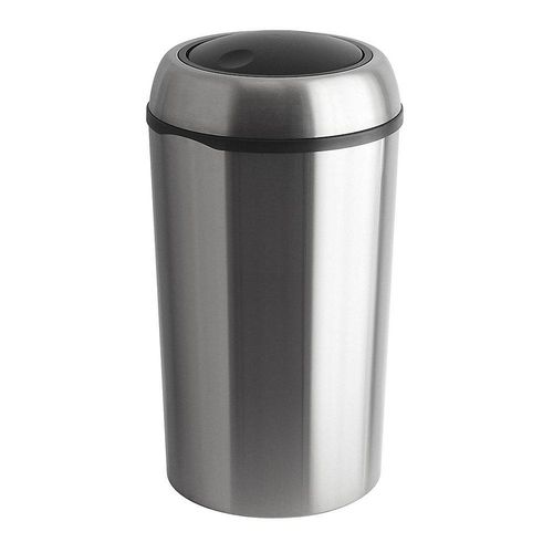 8713631012824 - Edelstahl-Abfallsammler Volumen 75 l HxØ 710 x 400 mm Schwingdeckel kaiserkraft 8713631012824 - Edelstahl-Abfallsammler Volumen 75 l HxØ 710 x 400 mm Schwingdeckel kaiserkraft