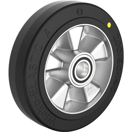 4053357997291 - ESD-Rad aus Elastikgummi Rad-Ø x Breite 200 x 50 mm Achs-Ø 25 mm Wicke