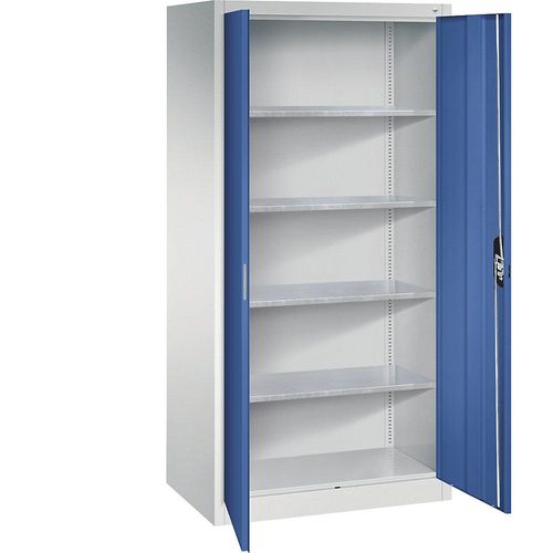 4069361432987 - Werkstatt-Flügeltürschrank HxBxT 1950 x 930 x 600 mm lichtgrau enzianblau C+P 4069361432987 - Werkstatt-Flügeltürschrank HxBxT 1950 x 930 x 600 mm lichtgrau enzianblau C+P