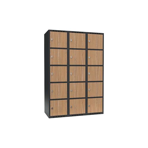 7042424833874 - 5er-Schließfachschrank Fydor 3 Abteile grau Eiche B 1200 mm 3 Abteile flache Dachform Vorhängeschloss kaiserkraft 7042424833874 - 5er-Schließfachschrank Fydor 3 Abteile grau Eiche B 1200 mm 3 Abteile flache Dachform Vorhängeschloss kaiserkraft