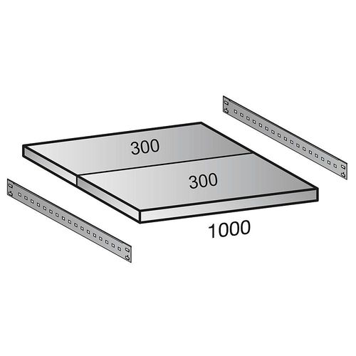 4260035211864 - Fachboden für Industriesteckregal Bodenbreite 1000 mm Tiefe 600 mm kaiserkraft 4260035211864 - Fachboden für Industriesteckregal Bodenbreite 1000 mm Tiefe 600 mm kaiserkraft