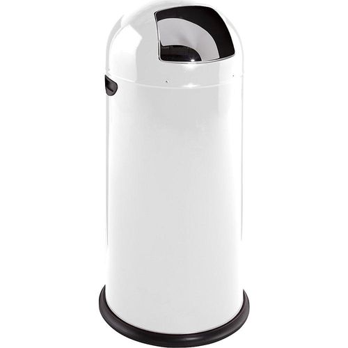 4030695431236 - VAR Push-Mülleimer Stahl selbstschließend weiß 52 l Höhe 890 mm