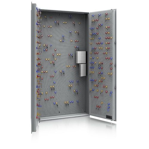 5901468303359 - Schlüsseltresor Sicherheitsstufe A und Euro-Norm S1 lichtgrau HxBxT 1800 x 1000 x 200 mm für max 1000 Haken kaiserkraft