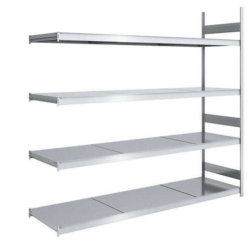 4250623703123 - Großfach-Steckregal mit Stahlböden Höhe 2500 mm Fachbodenbreite 2500 mm Fachbodentiefe 800 mm Anbauregal hofe