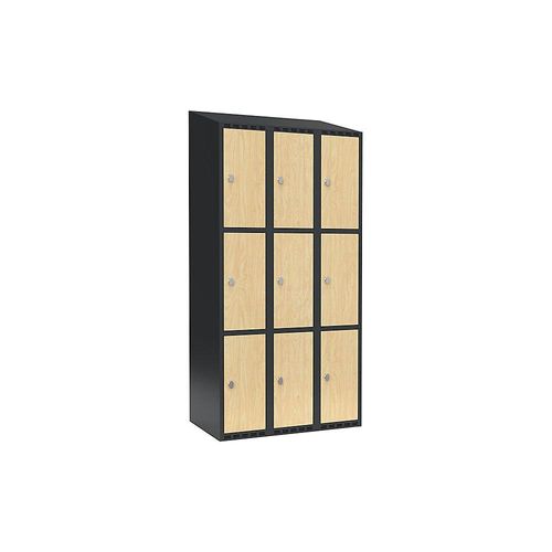 7042424830590 - 3er-Schließfachschrank Fydor 3 Abteile grau Birke B 900 mm 3 Abteile schräge Dachform Vorhängeschloss kaiserkraft 7042424830590 - 3er-Schließfachschrank Fydor 3 Abteile grau Birke B 900 mm 3 Abteile schräge Dachform Vorhängeschloss kaiserkraft