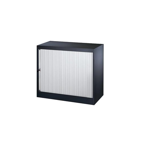 5020073412925 - BISLEY Euro-Rollladenschrank Breite 800 mm 1 Fachboden tiefschwarz   lichtgrau