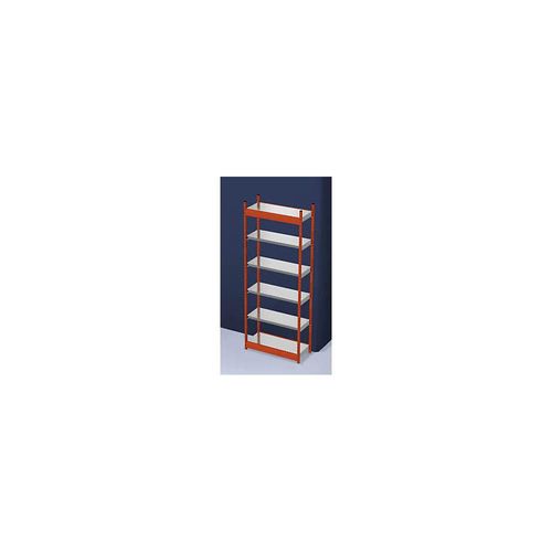 4250623734615 - Stabil-Steckregal einseitig Regalhöhe 2500 mm orange verzinkt Bodenbreite 1025 mm Grundregal Breite x Tiefe 1025 x 400 mm hofe 4250623734615 - Stabil-Steckregal einseitig Regalhöhe 2500 mm orange verzinkt Bodenbreite 1025 mm Grundregal Breite x Tiefe 1025 x 400 mm hofe