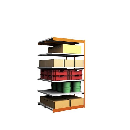 4250623734226 - Stabil-Steckregal doppelseitig Regalhöhe 2500 mm orange verzinkt Bodenbreite 1325 mm Anbauregal Breite x Tiefe 1325 x 600 mm hofe 4250623734226 - Stabil-Steckregal doppelseitig Regalhöhe 2500 mm orange verzinkt Bodenbreite 1325 mm Anbauregal Breite x Tiefe 1325 x 600 mm hofe