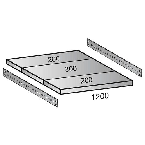 4260035212274 - Fachboden für Industriesteckregal Bodenbreite 1200 mm Tiefe 700 mm kaiserkraft 4260035212274 - Fachboden für Industriesteckregal Bodenbreite 1200 mm Tiefe 700 mm kaiserkraft