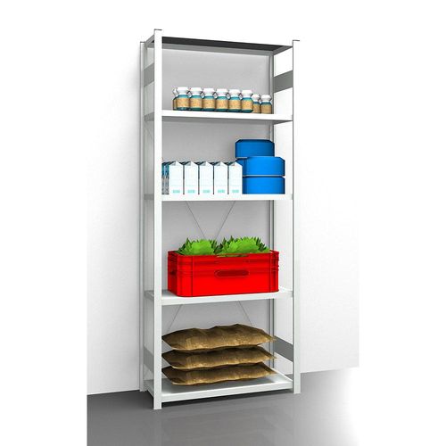 4061753031044 - eurokraft pro Hygiene-Steckregal Regalhöhe 2350 mm 5 Fachböden BxT 1025 x 485 mm Grundregal 4061753031044 - eurokraft pro Hygiene-Steckregal Regalhöhe 2350 mm 5 Fachböden BxT 1025 x 485 mm Grundregal