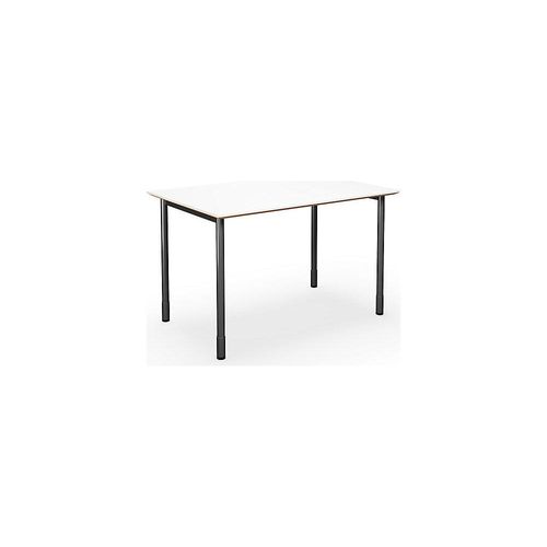4061753267450 - Mehrzwecktisch DUO-C Trend gerade Platte Tiefe 800 mm Breite 1200 mm weiß   schwarz kaiserkraft