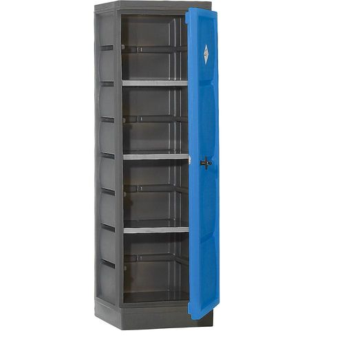 4061753007674 - eurokraft pro Umweltschrank aus PE 1-türig Fachböden Edelstahl