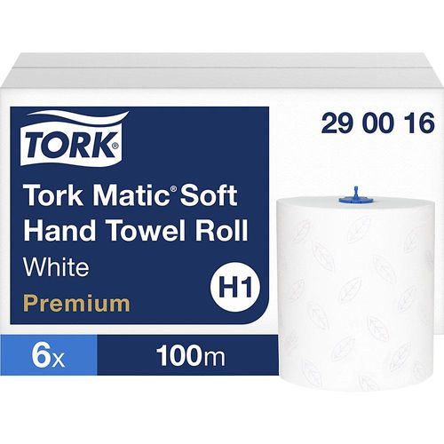 7310791256108 - Tork® Rollenhandtuch Premium 290016 2-lagig Rollenhandtuch System H1 L 100 m x B 210 mm 6 Rollen á 100 m Papier weiß 7310791256108 - Tork® Rollenhandtuch Premium 290016 2-lagig Rollenhandtuch System H1 L 100 m x B 210 mm 6 Rollen á 100 m Papier weiß