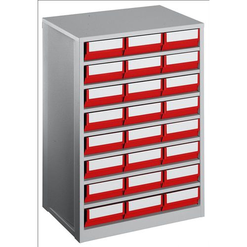 4009292809335 - Schubladenmagazin Gehäuse-Traglast 240 kg HxBxT 862 x 600 x 417 mm 24 Schubladen Schubladen rot kaiserkraft 4009292809335 - Schubladenmagazin Gehäuse-Traglast 240 kg HxBxT 862 x 600 x 417 mm 24 Schubladen Schubladen rot kaiserkraft