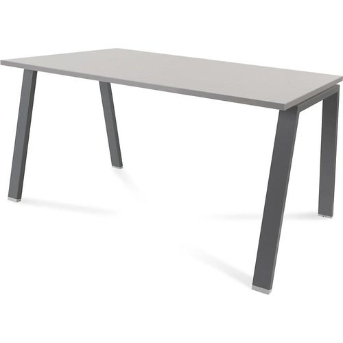 8427951004109 - Schreibtisch BLANCA Höhe 740 mm Gestell A-Form BxT 1400 x 800 mm grau anthrazit kaiserkraft 8427951004109 - Schreibtisch BLANCA Höhe 740 mm Gestell A-Form BxT 1400 x 800 mm grau anthrazit kaiserkraft