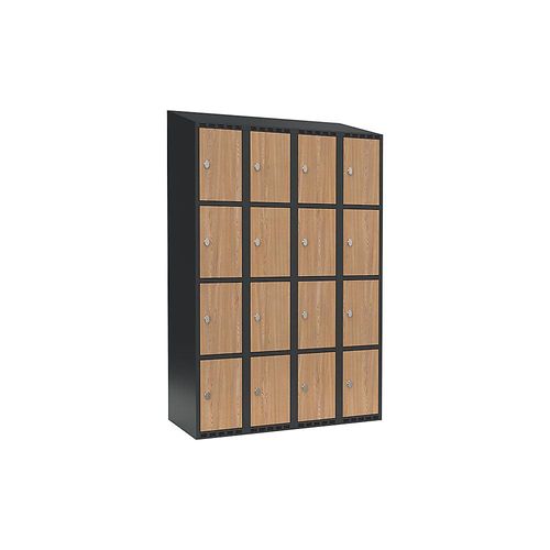 7042424834321 - 4er-Schließfachschrank Fydor 4 Abteile grau Eiche B 1200 mm 4 Abteile schräge Dachform Vorhängeschloss kaiserkraft 7042424834321 - 4er-Schließfachschrank Fydor 4 Abteile grau Eiche B 1200 mm 4 Abteile schräge Dachform Vorhängeschloss kaiserkraft