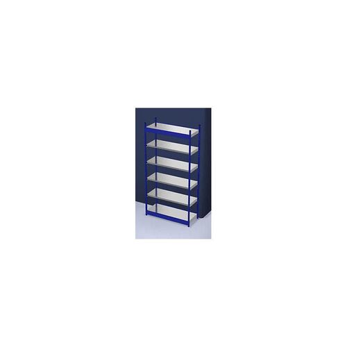 4250623732185 - Stabil-Steckregal einseitig Regalhöhe 2500 mm blau verzinkt Bodenbreite 1325 mm Grundregal Breite x Tiefe 1325 x 500 mm hofe 4250623732185 - Stabil-Steckregal einseitig Regalhöhe 2500 mm blau verzinkt Bodenbreite 1325 mm Grundregal Breite x Tiefe 1325 x 500 mm hofe