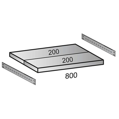 4260035211369 - Fachboden für Industriesteckregal Bodenbreite 800 mm Tiefe 400 mm kaiserkraft 4260035211369 - Fachboden für Industriesteckregal Bodenbreite 800 mm Tiefe 400 mm kaiserkraft