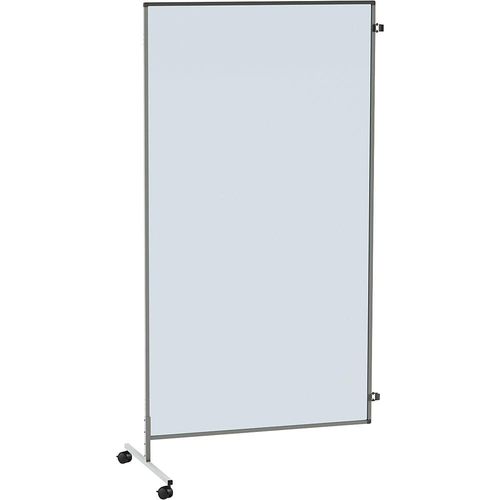 4061753232434 - Raumteiler transparent und mobil HxBxT 1950 x 1000 x 650 mm Anbauelement Acrylglas kaiserkraft