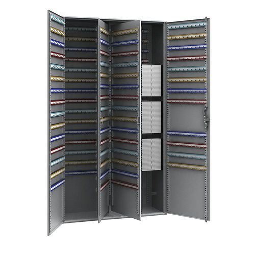 4061753018472 - Schlüsselschrank 2-türig HxBxT 1300 x 730 x 250 mm 1170 Haken kaiserkraft