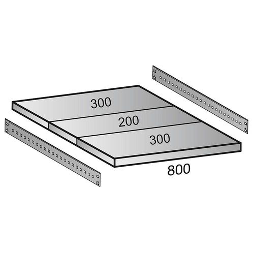 4260035215169 - Fachboden für CLEANA-Steckregal Bodenbreite 800 mm Tiefe 800 mm kaiserkraft