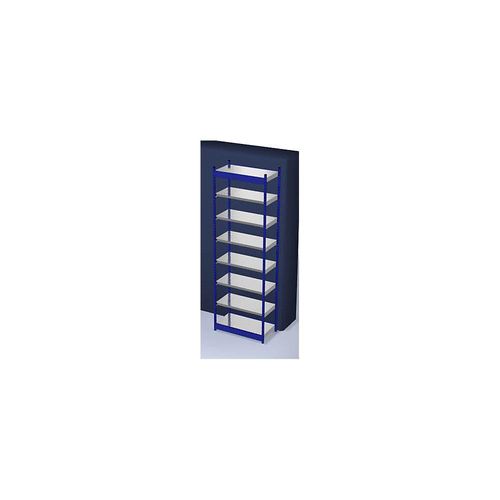 4250623732321 - Stabil-Steckregal einseitig Regalhöhe 3000 mm blau verzinkt Bodenbreite 1025 mm Grundregal Breite x Tiefe 1025 x 500 mm hofe 4250623732321 - Stabil-Steckregal einseitig Regalhöhe 3000 mm blau verzinkt Bodenbreite 1025 mm Grundregal Breite x Tiefe 1025 x 500 mm hofe