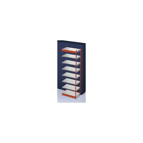4250623734370 - Stabil-Steckregal einseitig Regalhöhe 3000 mm orange verzinkt Bodenbreite 1025 mm Anbauregal Breite x Tiefe 1025 x 600 mm hofe 4250623734370 - Stabil-Steckregal einseitig Regalhöhe 3000 mm orange verzinkt Bodenbreite 1025 mm Anbauregal Breite x Tiefe 1025 x 600 mm hofe