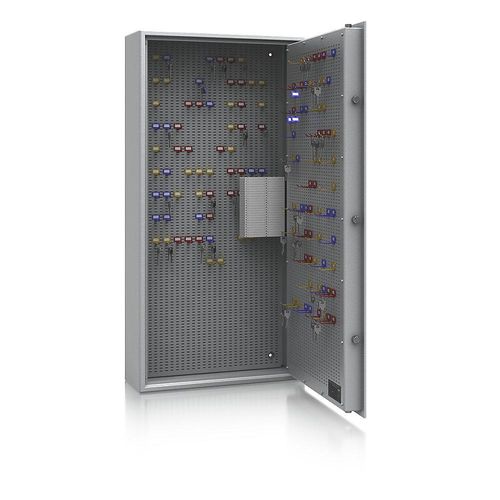 5901468303311 - Schlüsseltresor Sicherheitsstufe A und Euro-Norm S1 lichtgrau HxBxT 1200 x 600 x 200 mm für max 350 Haken kaiserkraft
