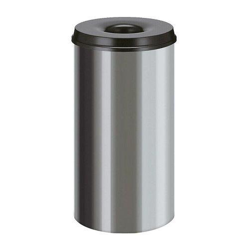 8713631031511 - Sicherheitspapierkorb Edelstahl Volumen 50 l HxØ 625 x 335 mm selbstlöschend kaiserkraft