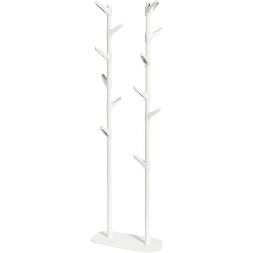 8713147972230 - Garderobenständer höhenverstellbar mit 12 Haken HxBxT 1710 x 550 x 250 mm kaiserkraft