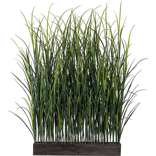 4064118079071 - Kunststoffgras-Raumteiler im Holzkasten BxT 900 x 100 mm Höhe ca 1500 mm kaiserkraft