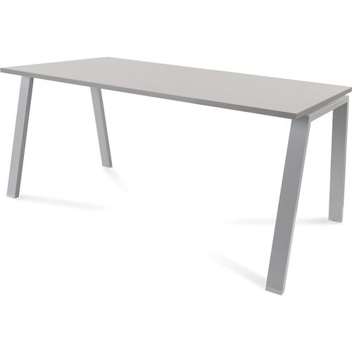 8427951004758 - Schreibtisch BLANCA Höhe 740 mm Gestell A-Form BxT 1600 x 800 mm grau grau kaiserkraft 8427951004758 - Schreibtisch BLANCA Höhe 740 mm Gestell A-Form BxT 1600 x 800 mm grau grau kaiserkraft